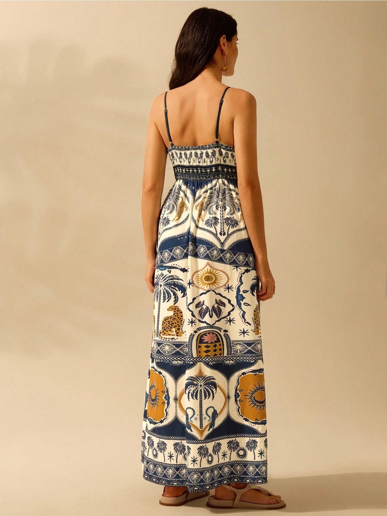 Vestido Orla Dourada